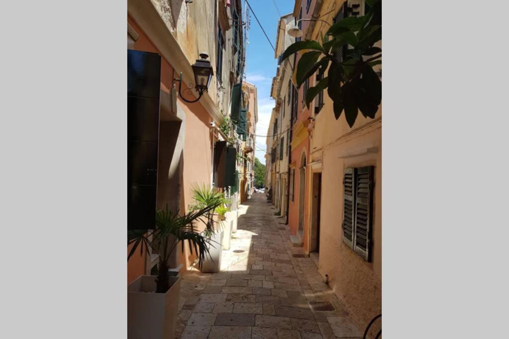 Cosy Little Modern-Rustic Apartment In Corfu Center. Ngoại thất bức ảnh